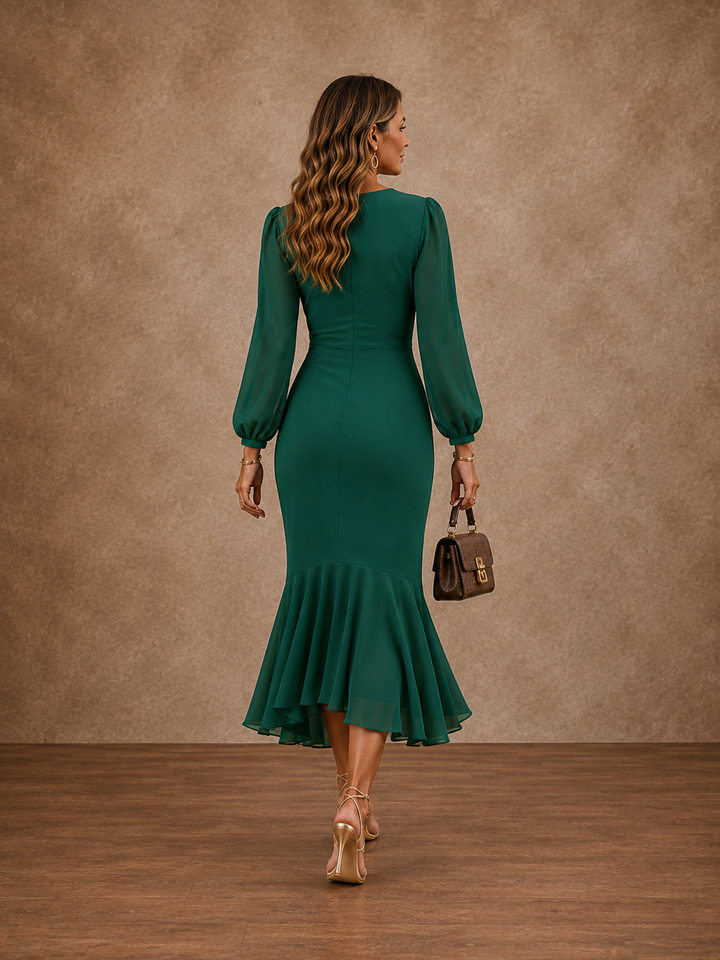 Octavia™ Ruched Mermaid Maxi Dress