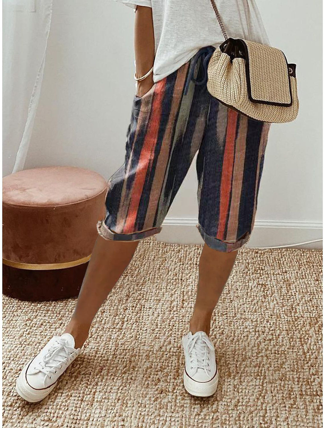 Sophie™ Comfort cotton-linen Capri Pants