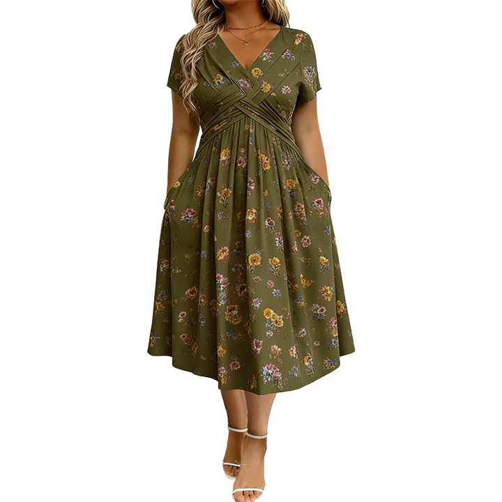 Theresa™ Floral Twist Waist Dress